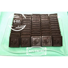 80% Cacao Dark Chocolate Couverture (8 oz.)